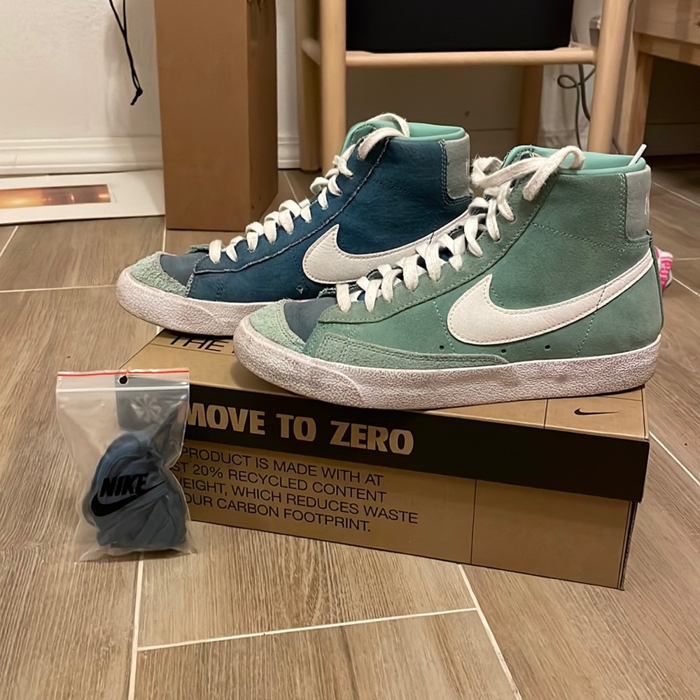 NIKE BLAZER MID '77 VNTG SUEDE MIX HEALING JADE (CZ4609-300) USED US 7